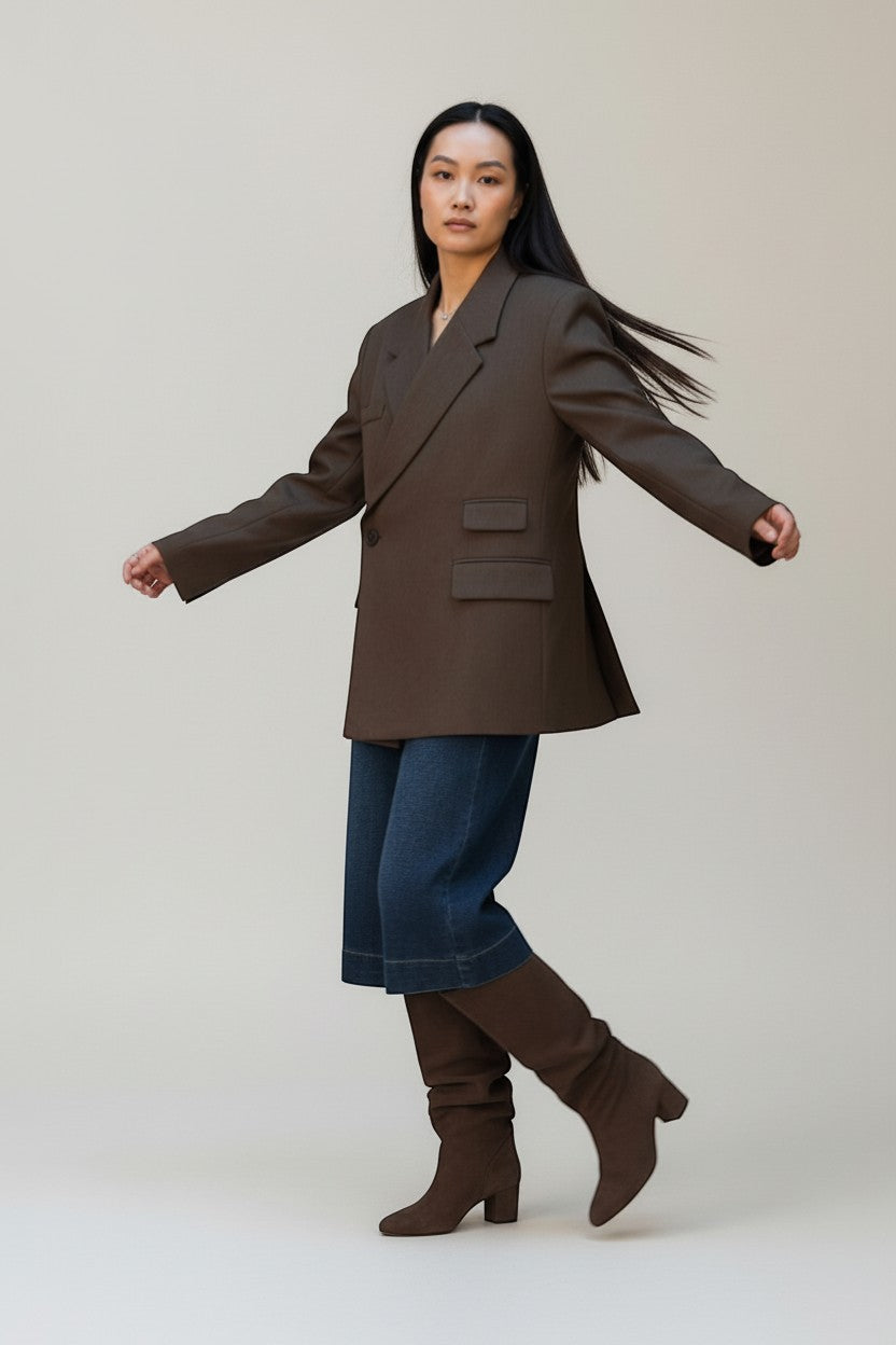 Blazer croisé oversize