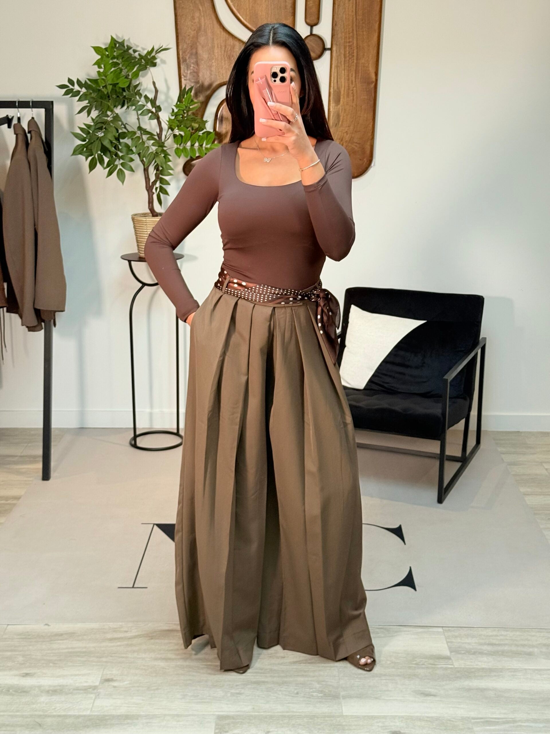 Pantalon plissé oversize