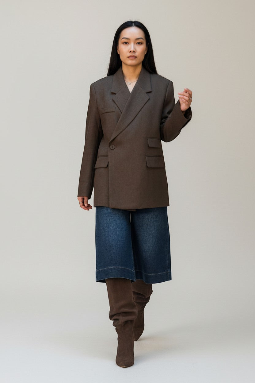 Blazer croisé oversize