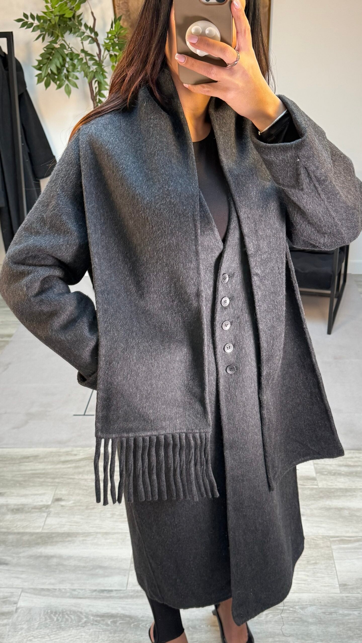 Manteau écharpe